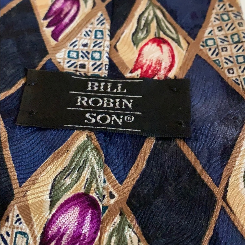 Bill Robinson Men’s Silk Necktie - Picture 7 of 9